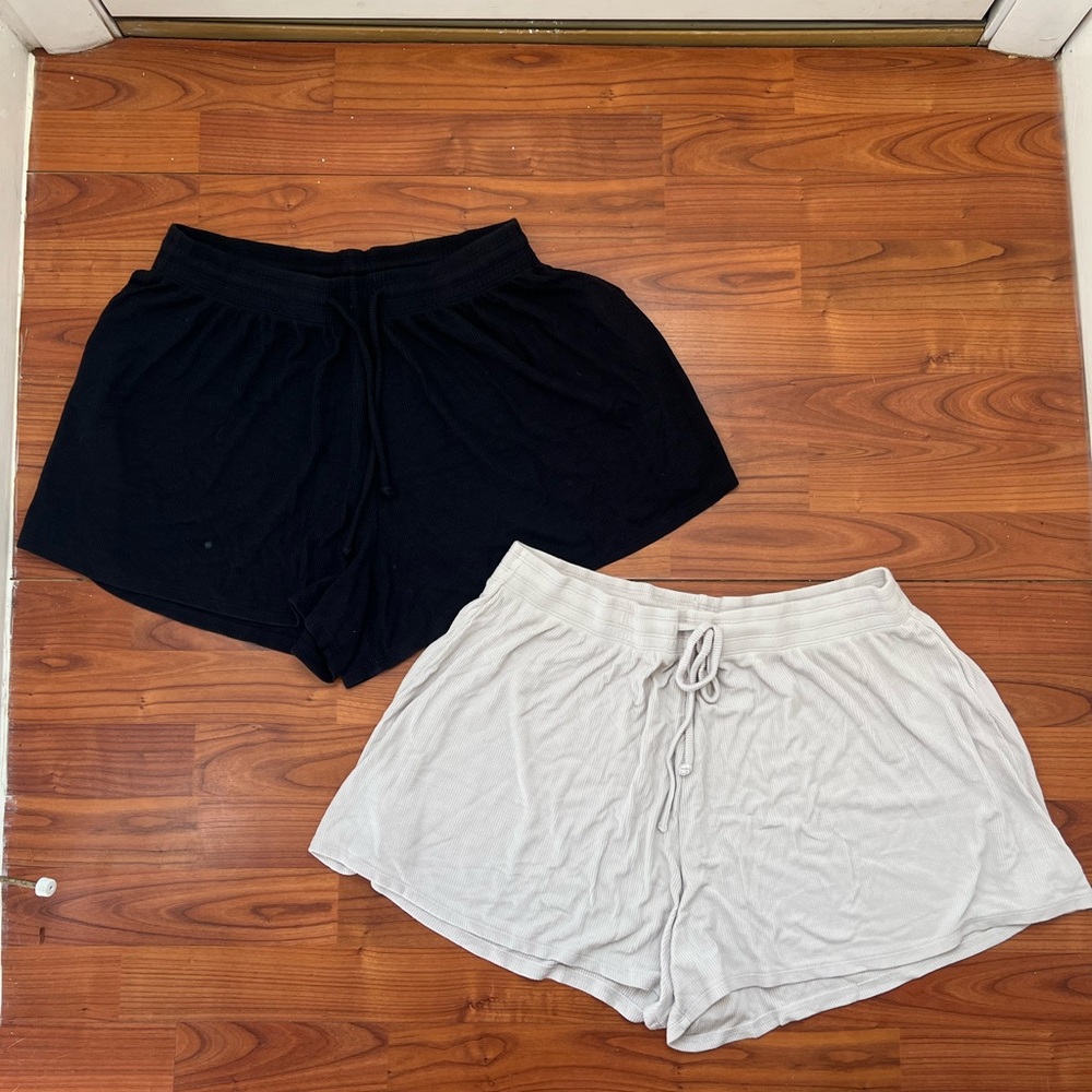 Gilly Hicks Black and White Athletic Shorts